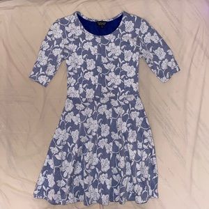 Top shop blue/white floral dress